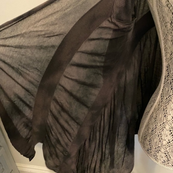 All Saints cardigan Brown Sheer Open Cardigan - Picture 4 of 8